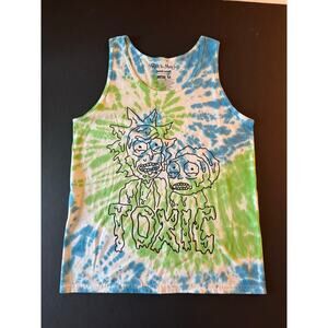 NWOT Rick and Morty Toxic Tie Dye Tank